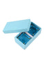 Blue Pottery Candle Holder Set Of 2pcs.
